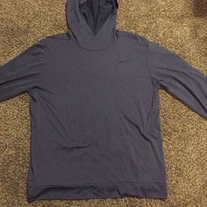 Hooded Nike Dri-fit long sleeve shirt